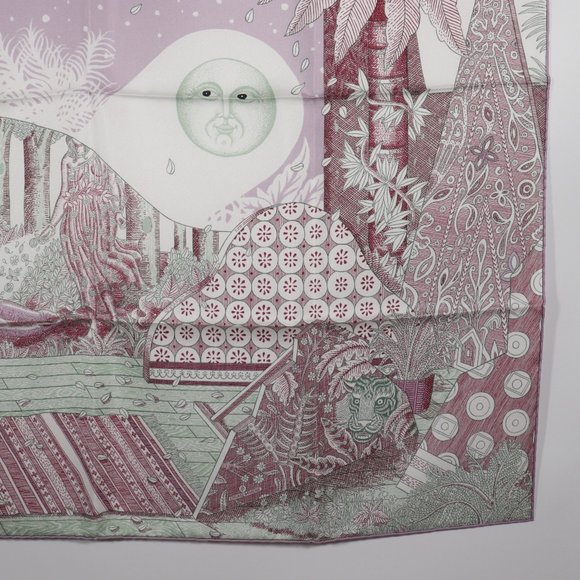 HERMES Pink Scarf - Picture 5 of 10